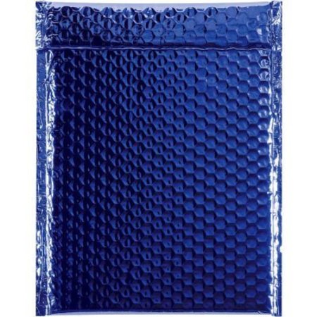 BOX PACKAGING Glamour Bubble Mailers, 9"W x 11-1/2"L, Blue, 100/Pack GBM0911B